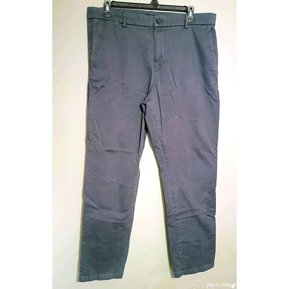Banana Republic Rapid Movement Slim Straight Chino Pants Gray 40